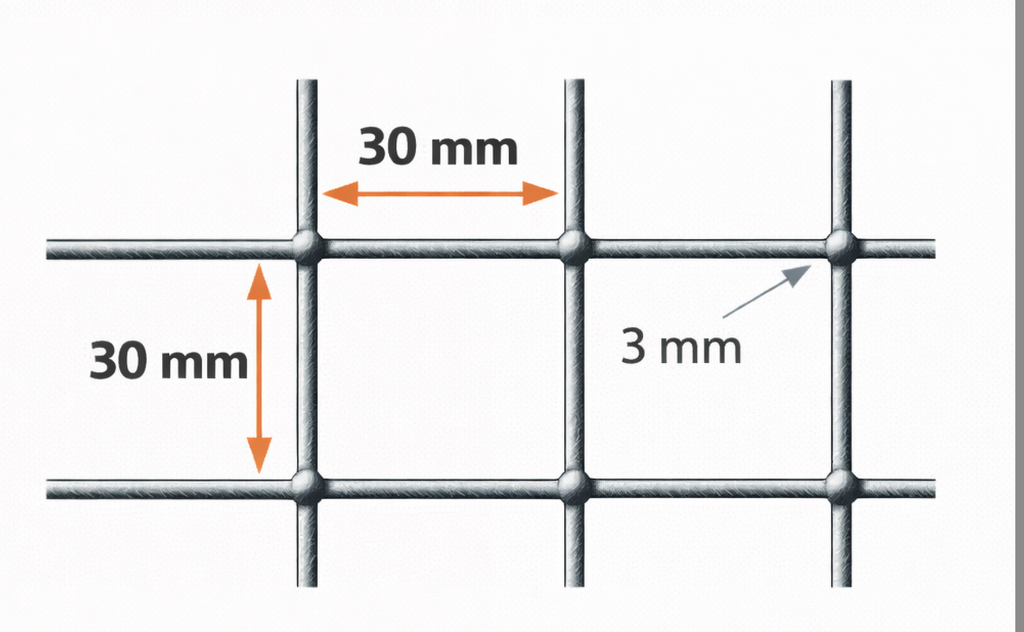 HITS LANKAVERKKO 1500*3000 3*30*30