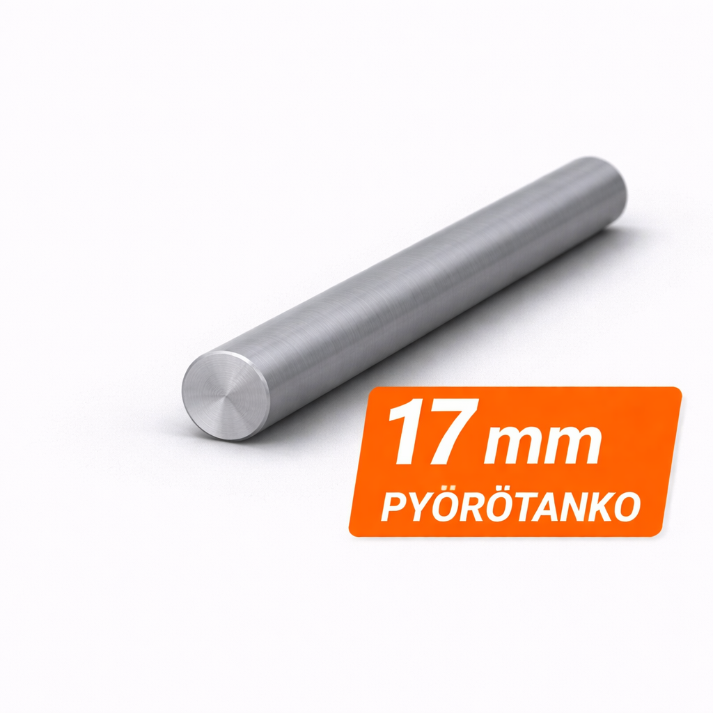 Pyörötanko 17mm S355J2  H9