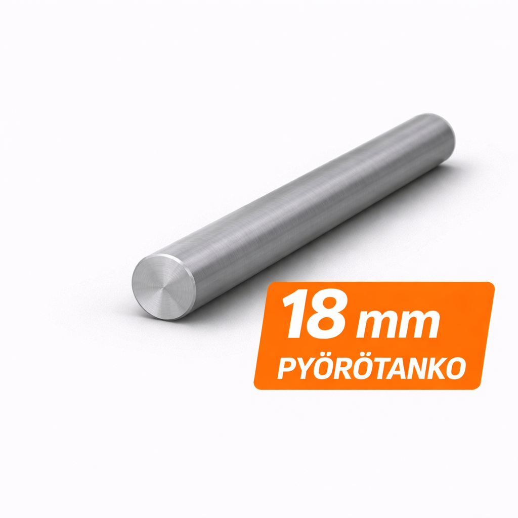 Pyörötanko 18 mm S355J2 H9 