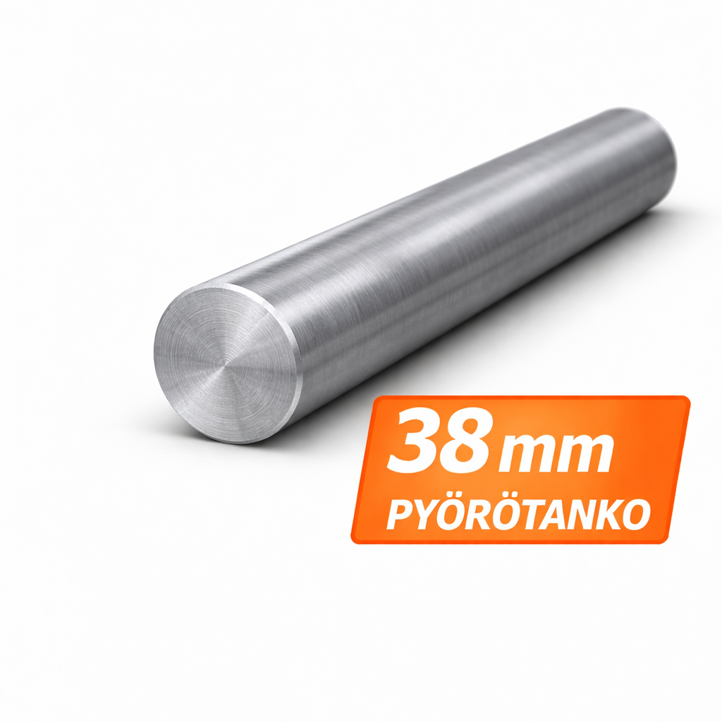 Pyörötanko 38mm s355j2 H9