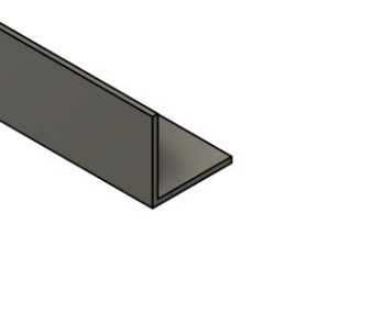 EN AW-6063 T6 20X20X2 MM AL.VINKELSTÅNG